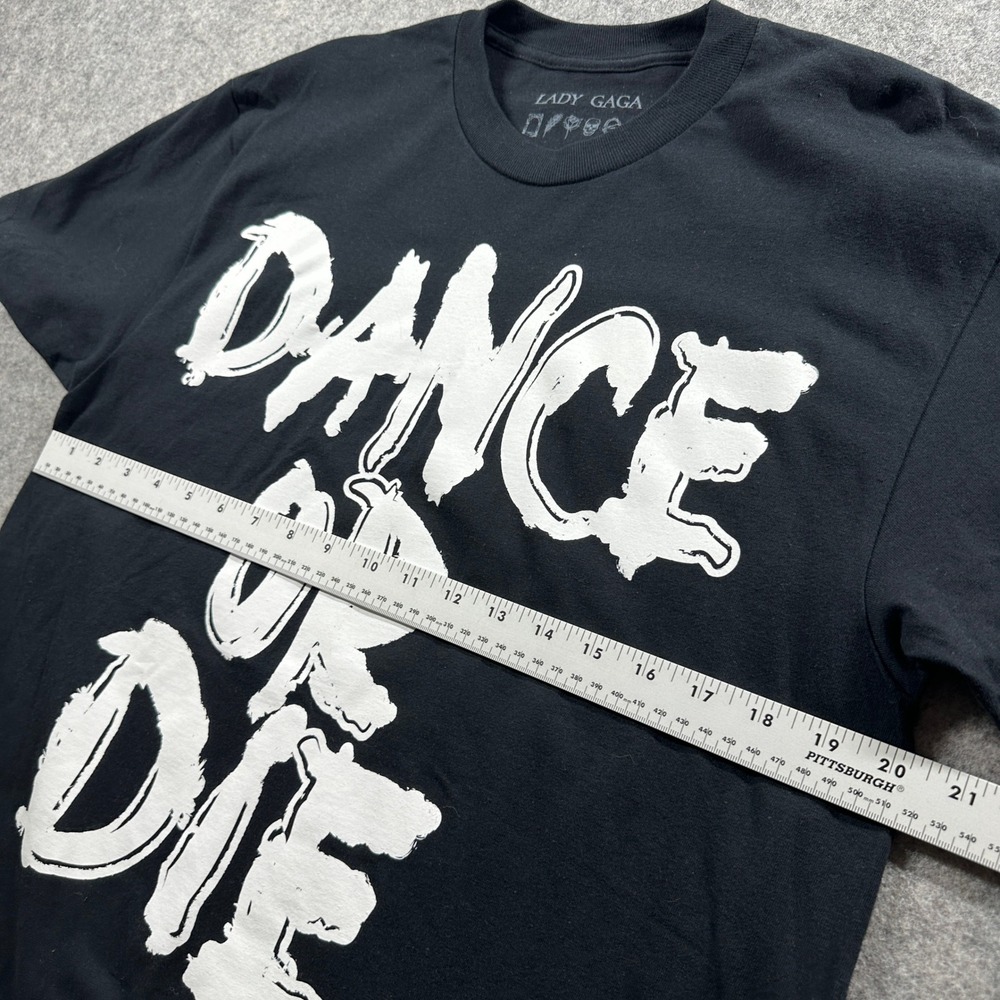 Lady Gaga T-Shirt Unisex Large Black Dance Or Die The Mayhem Ball Tour 2025 2026 - Picture 6 of 7